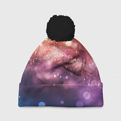 Шапка c помпоном Праздничный боке