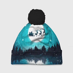 Шапка c помпоном Ночь нового года