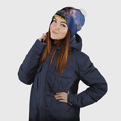 Шапка с помпоном Borderlands вооружение, цвет: 3D-белый — фото 2