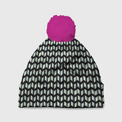 Шапка c помпоном Шифер