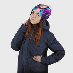 Шапка с помпоном Любитель музыки, цвет: 3D-белый — фото 2