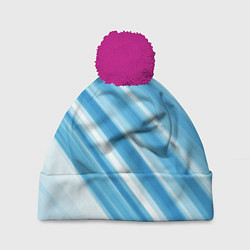 Шапка c помпоном Акварель