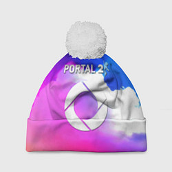 Шапка c помпоном Portal закат