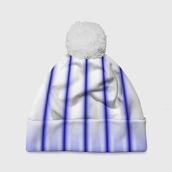 Шапка c помпоном Striped suit