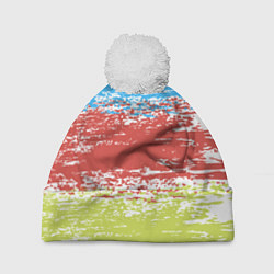 Шапка c помпоном Взмах кистью