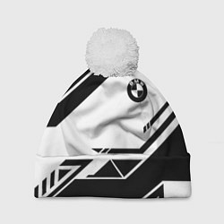 Шапка c помпоном BMW geometry black