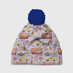 Шапка c помпоном Друзья - паттерн