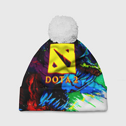 Шапка c помпоном Dota monster