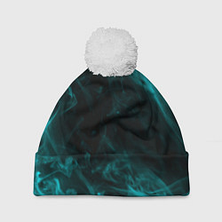 Шапка c помпоном Neon smoke