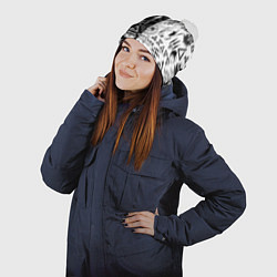 Шапка с помпоном Monster energy логотипы игр, цвет: 3D-белый — фото 2