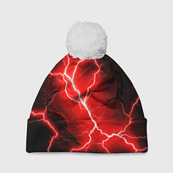 Шапка с помпоном Lightning, цвет: 3D-белый