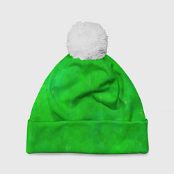 Шапка c помпоном Свет зелёного фонаря