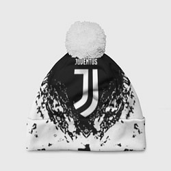 Шапка c помпоном Juventus брызги красок