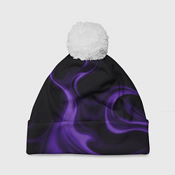 Шапка c помпоном The color is purple