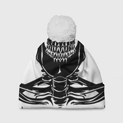 Шапка c помпоном Skeleton череп
