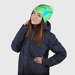 Шапка с помпоном Monster energy storm electrix, цвет: 3D-белый — фото 2