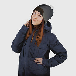 Шапка с помпоном Массив Метеген под звездами, цвет: 3D-белый — фото 2