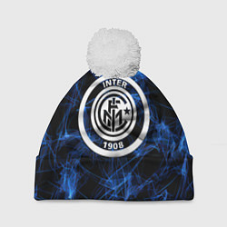 Шапка c помпоном Inter smoke neon