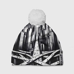 Шапка c помпоном American metropolis