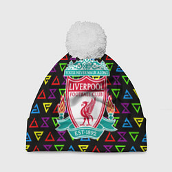 Шапка c помпоном Liverpool pattern neon