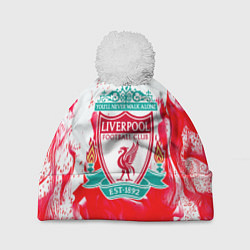 Шапка c помпоном Liverpool розовый огонь