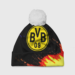 Шапка c помпоном Borussia огненные и холодные краски