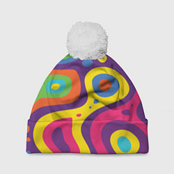 Шапка c помпоном Abstract tac