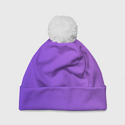 Шапка c помпоном The color is purple