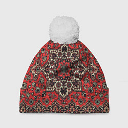 Шапка с помпоном Пыльный ковёр, цвет: 3D-белый