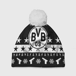Шапка c помпоном Borussia x counter strike