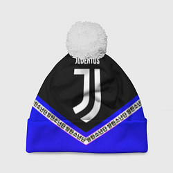 Шапка c помпоном Ювентус япония геометрия