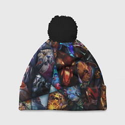 Шапка с помпоном Dota 2: All Pick, цвет: 3D-черный