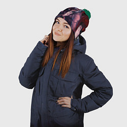 Шапка с помпоном Токийский Гуль, цвет: 3D-зеленый — фото 2