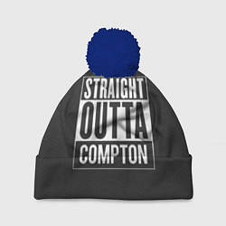 Шапка c помпоном Straight Outta Compton