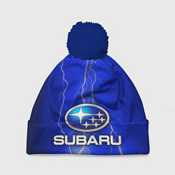 Шапка с помпоном Subaru, цвет: 3D-тёмно-синий