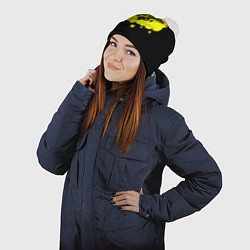 Шапка с помпоном Супердискотека 90х, цвет: 3D-белый — фото 2