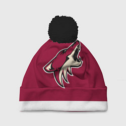 Шапка с помпоном Arizona Coyotes, цвет: 3D-черный