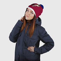 Шапка с помпоном Arizona Coyotes, цвет: 3D-тёмно-синий — фото 2