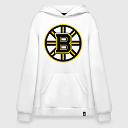 Толстовка-худи оверсайз Boston Bruins, цвет: белый