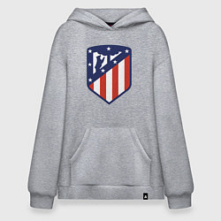 Толстовка-худи оверсайз Atletico Madrid, цвет: меланж