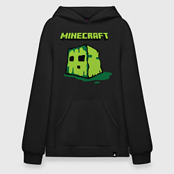 Толстовка-худи оверсайз Minecraft Creeper, цвет: черный