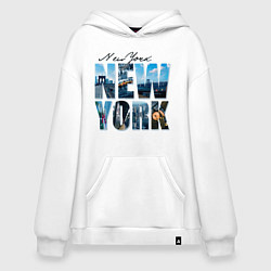 Худи оверсайз White New York