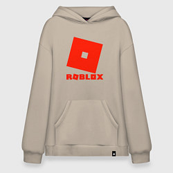 Толстовка-худи оверсайз Roblox Logo, цвет: миндальный