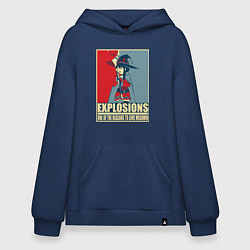 Толстовка-худи оверсайз Мегумин, цвет: тёмно-синий