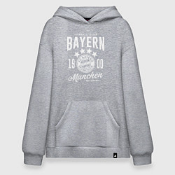Толстовка-худи оверсайз Bayern Munchen 1900, цвет: меланж