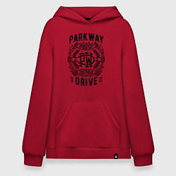 Толстовка-худи оверсайз Parkway Drive: Australia, цвет: красный