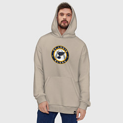 Толстовка-худи оверсайз St Louis Blues, цвет: миндальный — фото 2