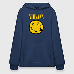 Толстовка-худи оверсайз NIRVANA, цвет: тёмно-синий