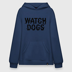 Толстовка-худи оверсайз Watch Dogs, цвет: тёмно-синий