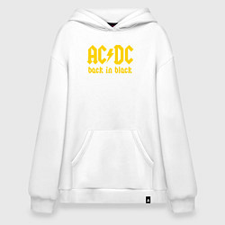 Худи оверсайз ACDC BACK IN BLACK